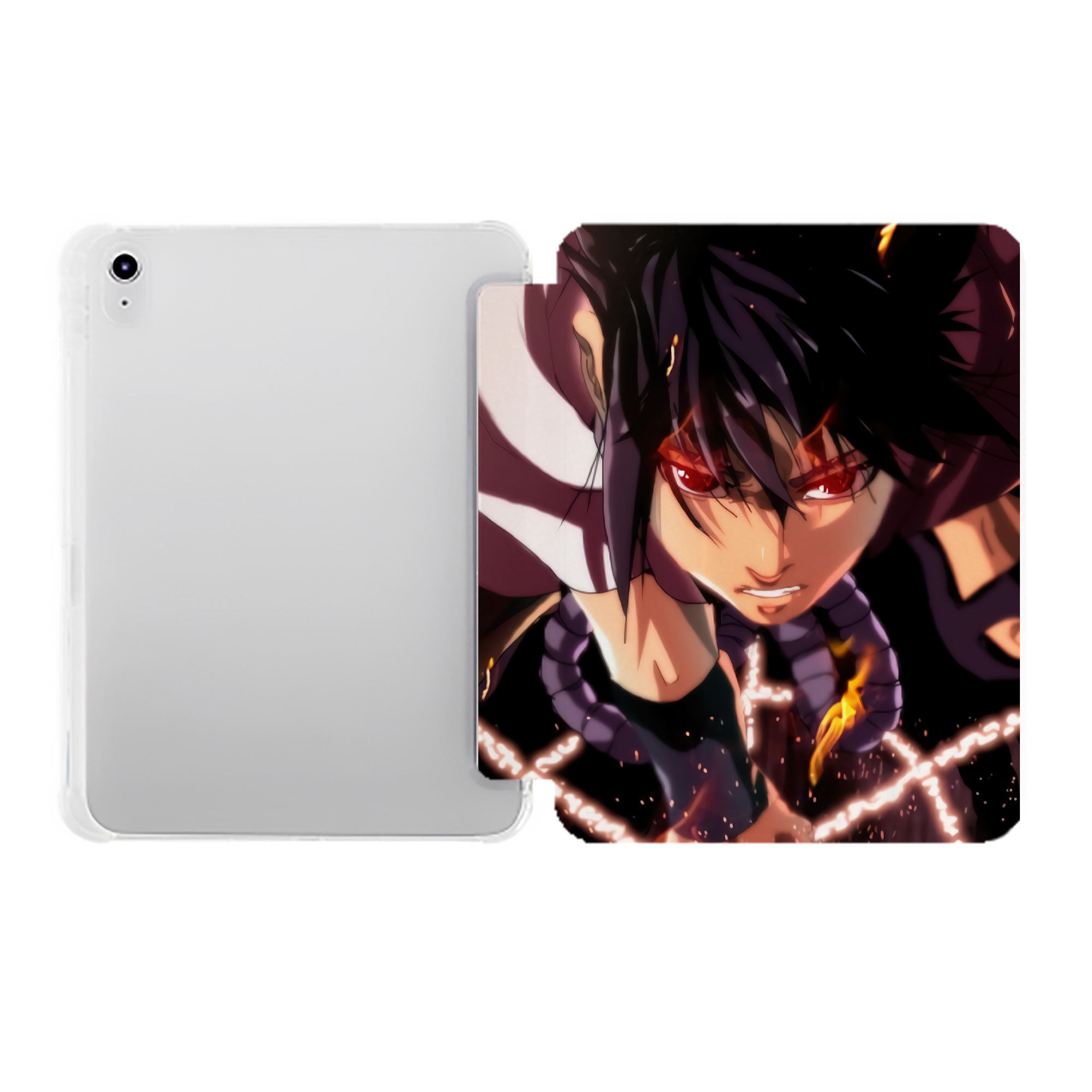 （画像用） NARUTO -ナルト- NARUTO -ナルト- 疾風伝 IPad ケース ペン収納付き 三つ折りスタンド PUレザー×シリコン 対応機種9.5/10.5/10.9インチ